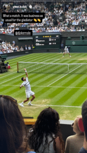 Virat Kohli and Anushka Sharma spotted at wimbledon july 7