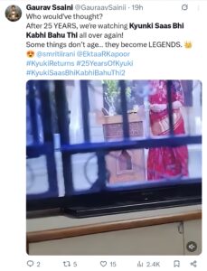 "Kyunki Saas Bhi Kabhi Bahu Thi 2" Returns To Tv After 25 Year