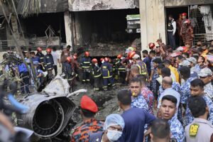 Bangladesh Air Force Plane Crashed Into a School In Dhaka