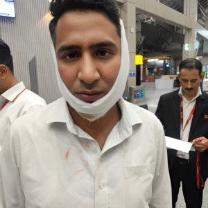 assaulting SpiceJet ground staff at Srinagar airport