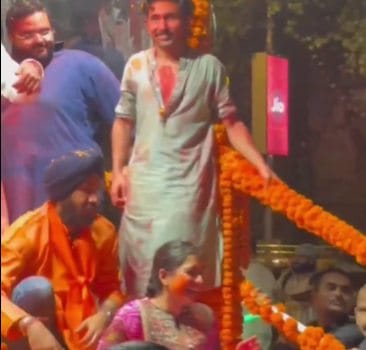 Anant Ambani & Radhika Merchant’s Flower Battle at Ganesh Visarjan Goes Viral