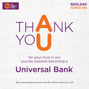 AU Small Finance Bank Creates History