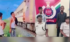 Men in Bihar Beat Train Passengers with Sticks to Film Reel on Moving Train 