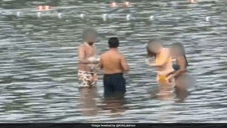 People Use Soap While Bathing in Canadian Lake, 