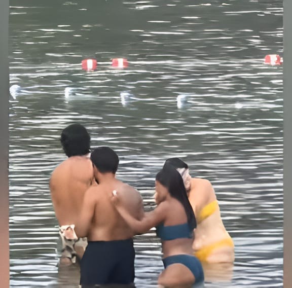 People Use Soap While Bathing in Canadian Lake,