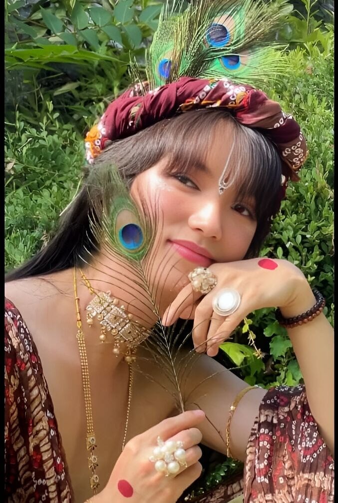 Korean Man’s Lord krishna Look in Viral Video Captivates the Internet