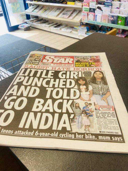 Six-Year-Old(Nia Naveen) Indian-Origin Girl Assaulted in Suspected Racist Attack in Ireland