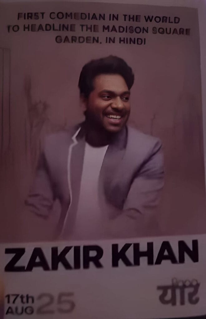 Zakir Khan: First Indian to Perform Hindi Comedy at Madison Square Garden
