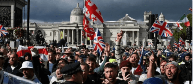 Huge Anti-Immigration Rally Turns Violent in London