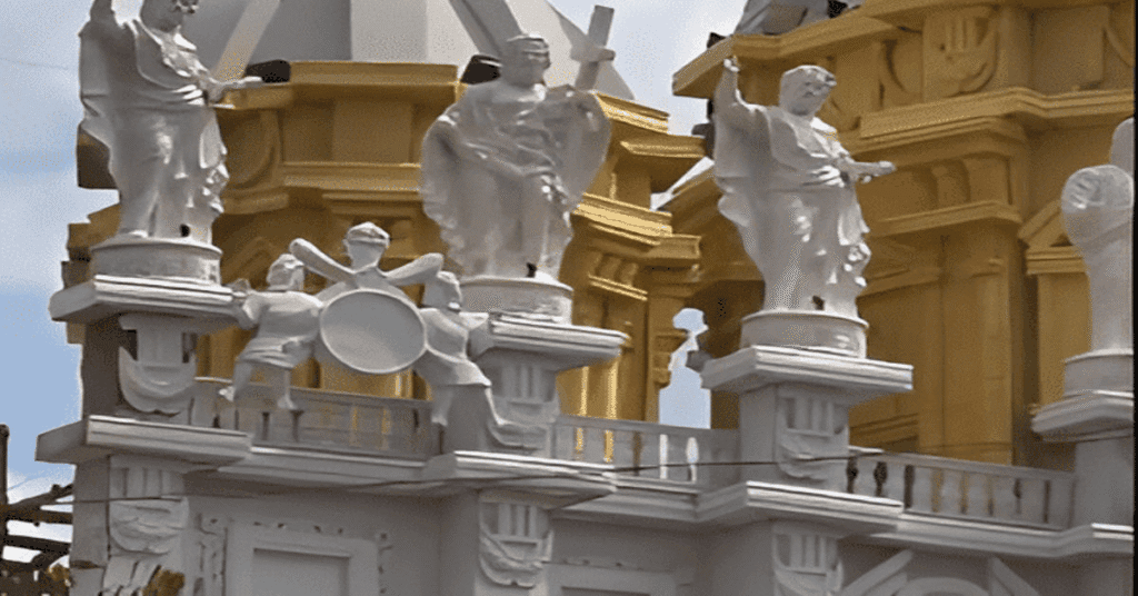 Jesus Christ Image Replaced by Lord Krishna in Durga Puja Pandal Following VHP Objection