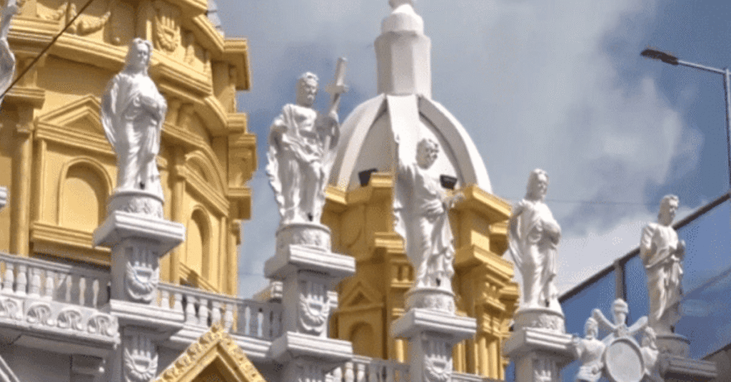 Jesus Christ Image Replaced by Lord Krishna in Durga Puja Pandal Following VHP Objection