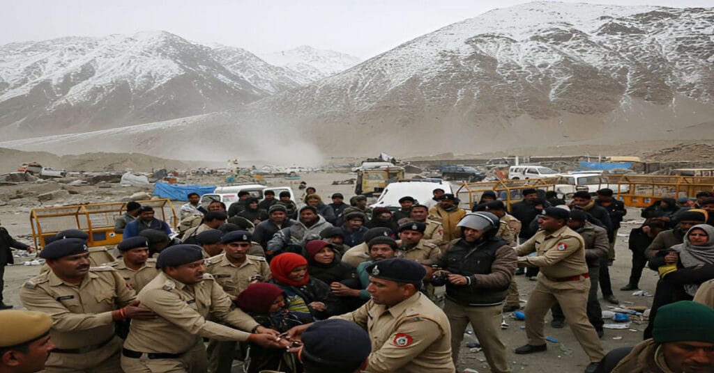 Leh Violence LIVE: Curfew in Ladakh, Heavy Security Deployed, 50 People Detained
