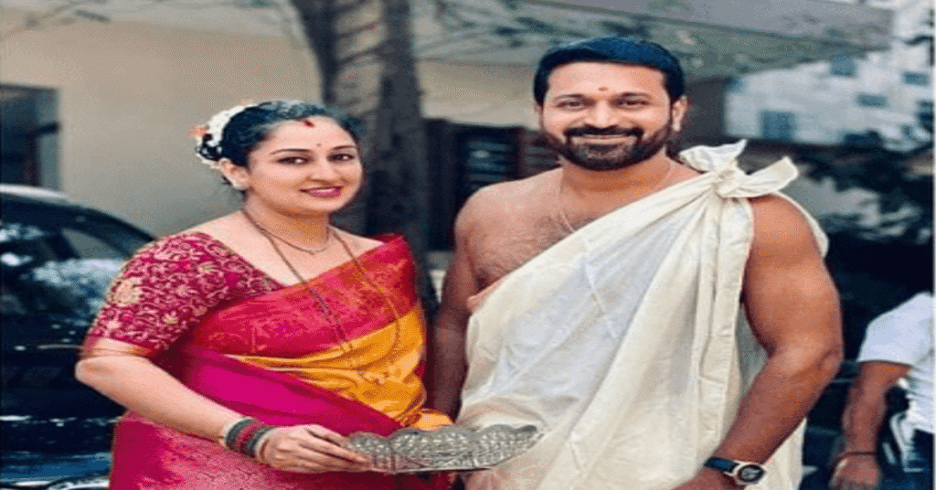 Kantara Star Rishab Shetty Comforts Emotional Wife Pragathi at Film’s Premiere