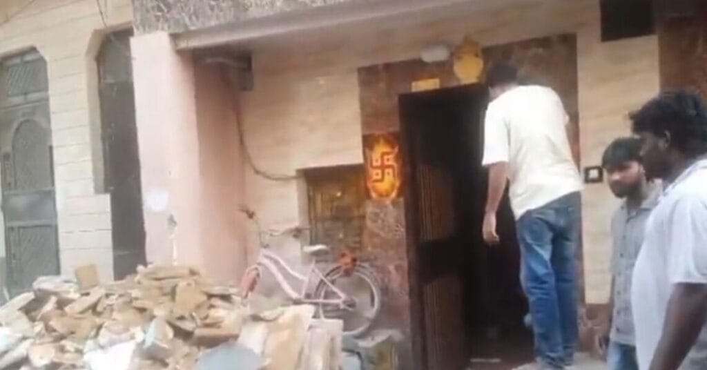 Woman Dies, Daughter Injured as Part of Building Collapses in Delhi’s Uttam Nagar