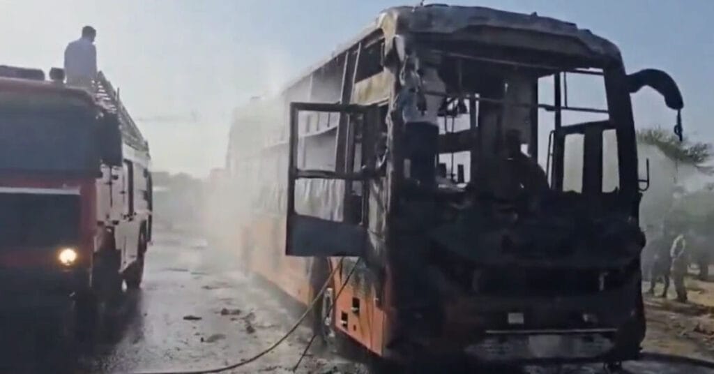 19 Dead as Bus Catches Fire on Jaisalmer–Jodhpur Highway