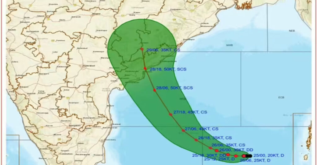 Cyclone Montha expected to form today, heavy rainfall likely over coastal Andhra Pradesh, Tamil Nadu, and Odisha through Tuesday