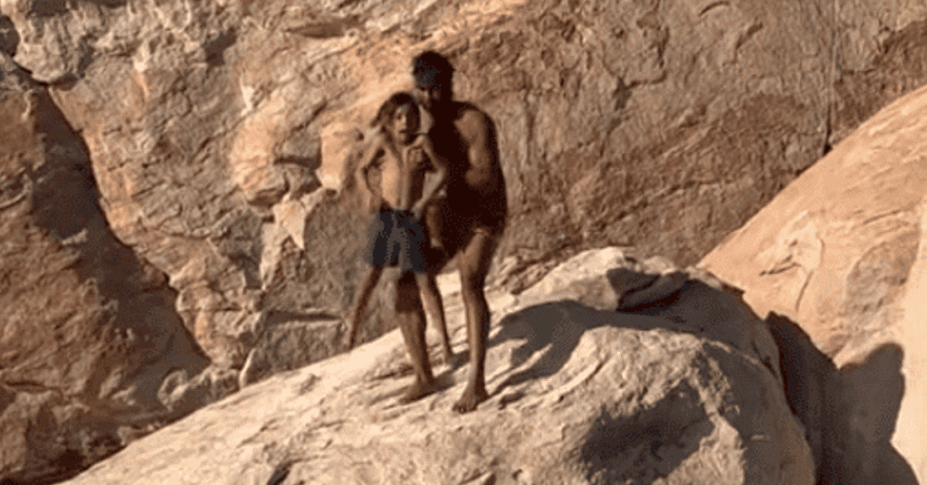 Influencer Responds as Video of Throwing 7-Year-Old Son Off Cliff Sparks Fury