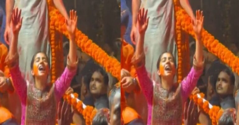 Anant Ambani & Radhika Merchant’s Flower Battle at Ganesh Visarjan Goes Viral