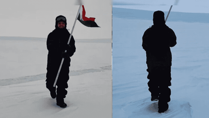 Indian Man Waves Flag in Antarctica, Sends Independence Day Wishes