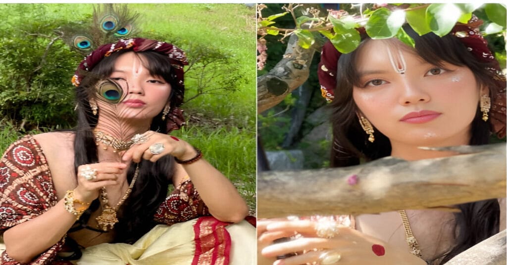 Korean Man’s Lord krishna Look in Viral Video Captivates the Internet