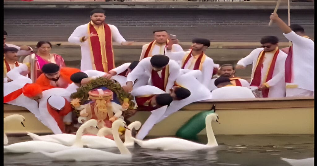 Ganesh Visarjan in London Goes Viral, Sparks Controversy Online