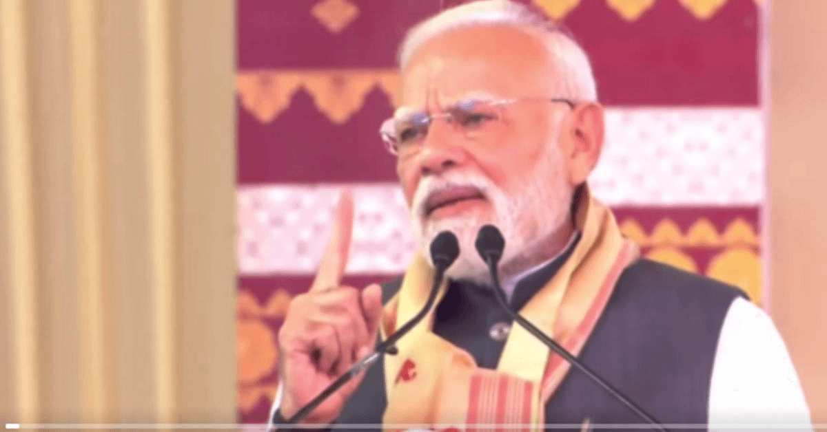 PM Modi Accuses Congress of Supporting Pakistan‑Backed Terrorists, Shielding Infiltrators