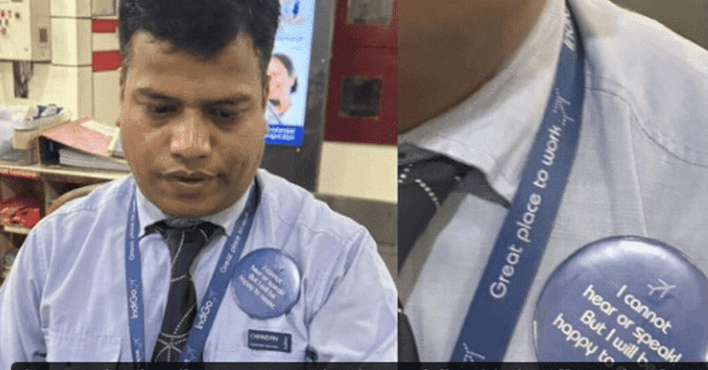 IndiGo Passenger Salutes Specially-Abled Employee for Hassle-Free Check-In
