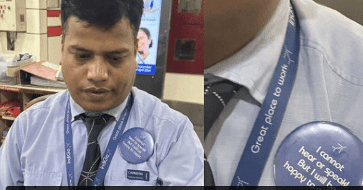 IndiGo Passenger Salutes Specially-Abled Employee for Hassle-Free Check-In