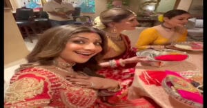 Inside Sunita Kapoor’s Star-Studded Karwa Chauth Celebration With Shilpa Shetty, Mira Kapoor, and Raveena Tandon