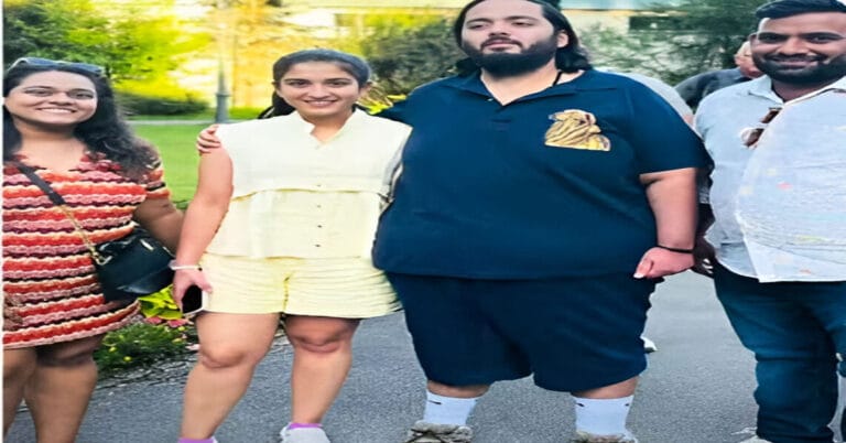 Indian Couple’s Sweet Photo Moment with Radhika Merchant and Anant Ambani in Switzerland