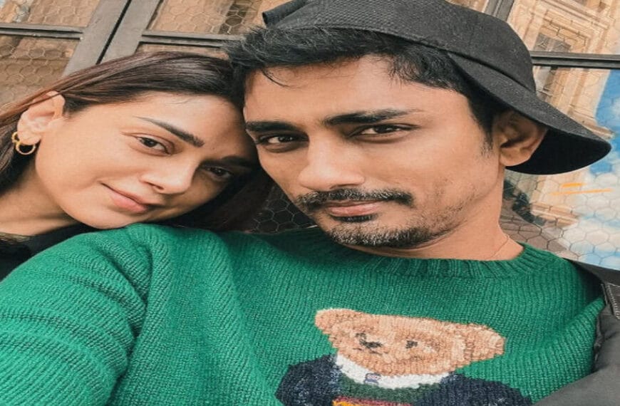 Siddharth’s Heartfelt Birthday Poem for Wife Aditi Rao Hydari
