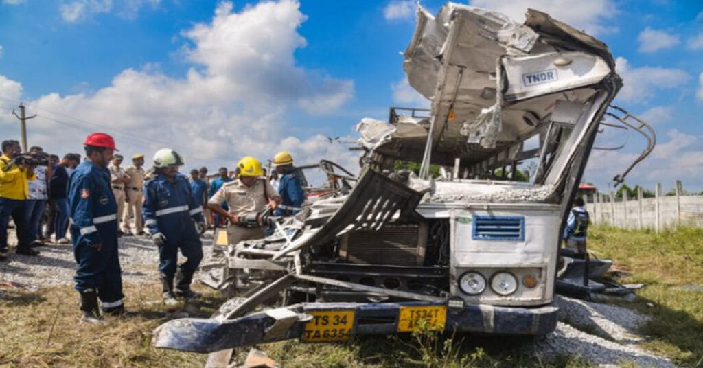 Telangana Bus Accident: Family Loses Three Daughters, Another Man Loses Wife and Son