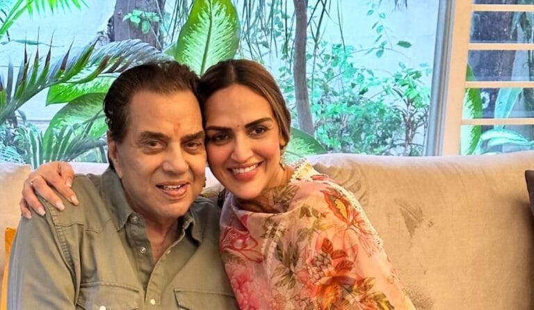 Bharat Takhtani, Esha Deol's ex-husband, meets Dharmendra at Breach Candy Hospital