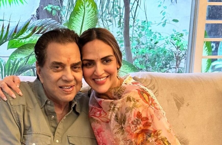 Bharat Takhtani, Esha Deol's ex-husband, meets Dharmendra at Breach Candy Hospital