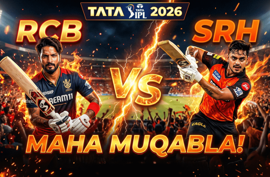 TATA IPL 2026 First Match RCB vs SRH Royal Challengers Bengaluru vs Sunrisers Hyderabad Match